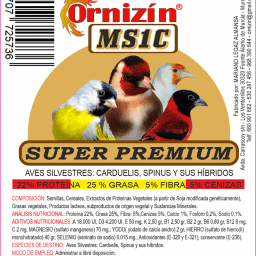 Pienso Ornizin MS1C Para Aves Silvestre 800 Gms (LLEVA 5 PAGAS 4)